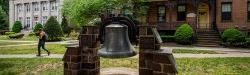 Outdoor view of Bloomfield College of Montclair State University's bell