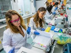 students in lab